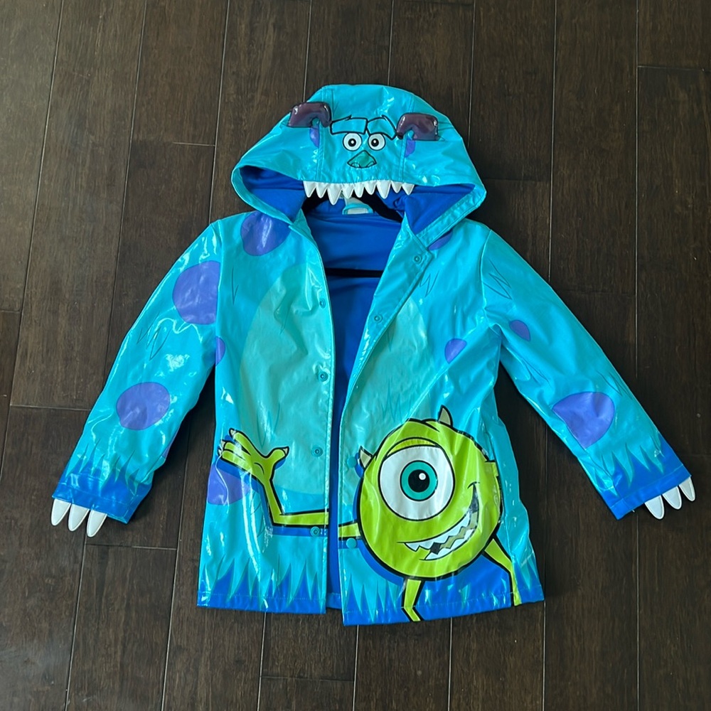 Monsters Inc raincoat | Disney store | Mike & Sulley